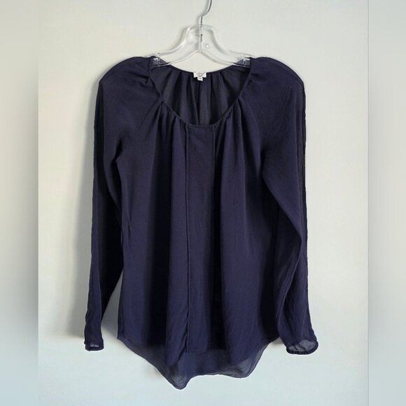 ARITZIA | Wilfred 100% SILK sheer Blouse Purple Sz XS - Picture 1 of 6
